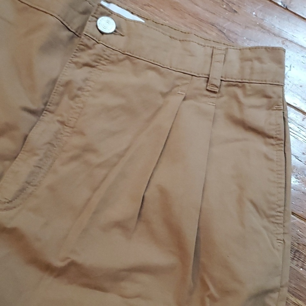 Frame Twill pleated tan wide leg pants - Picture 4 of 10